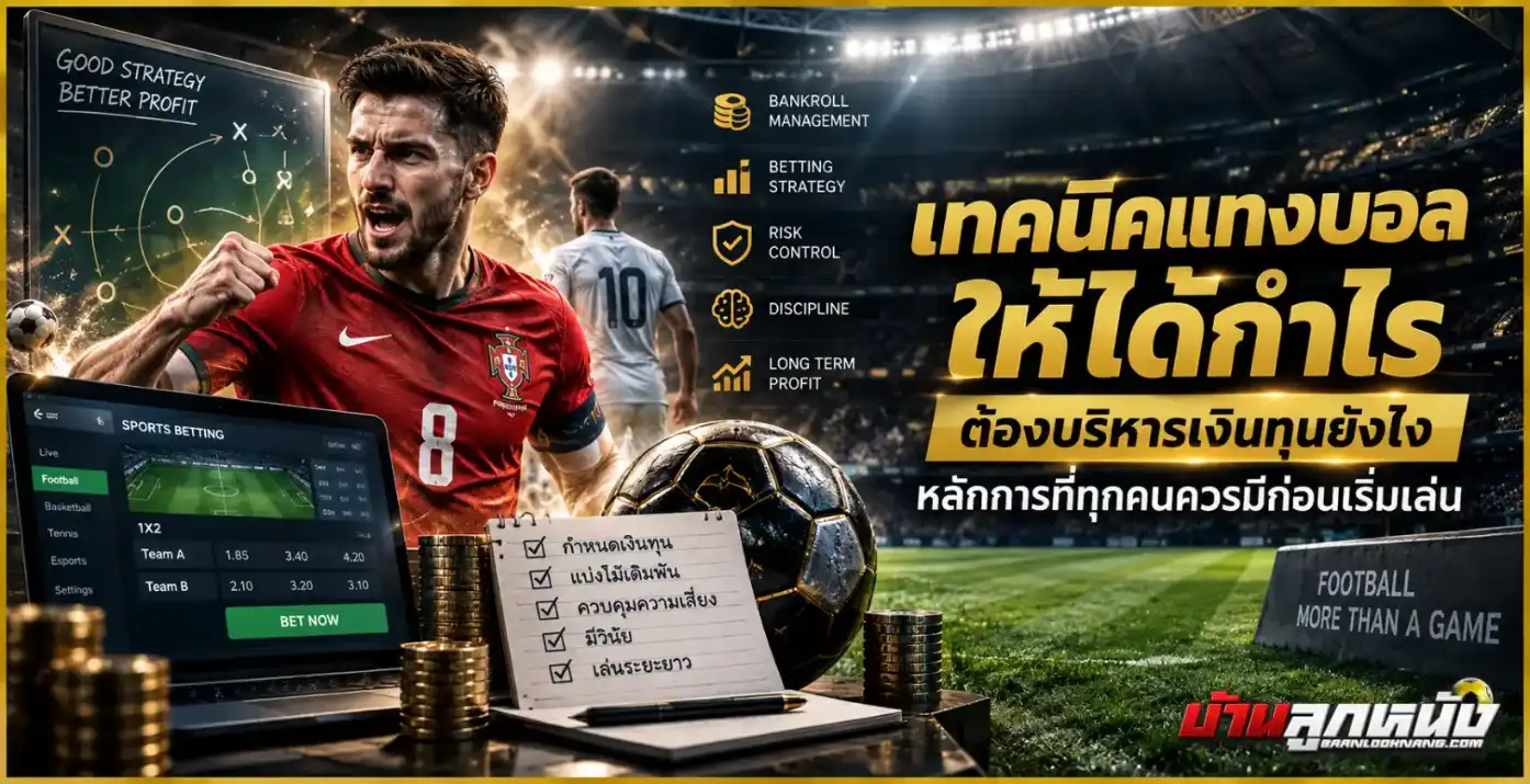เทคนิคแทงบอลให้ได้กำไร